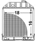 4 Row E0NN8005MA15M Radiator Fits Ford Tractors 2000 2600 3000 3600 4000