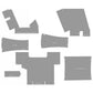 Grey Cab Foam Kit w/ Headliner Fits Case IH 3594 3394 2394 2594