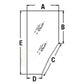 Left Hand Door Glass Fits Kubota M9000(2WD s M105 M105S M4900 M5700 M6800 M8200