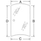 3C581-70530 Window LH Glass Fits Kubota Tractor M5040 M6040 M7040 M8540 M9540