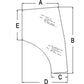 T1155-70772 Glass Door Fits Kubota LH L3240 L3540 L3940 L4240 L4630 L5030 L5740