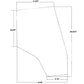WN-3907221M1-PEX Glass, Door, LH Fits Allis Chalmers 8775 8785 9735 9745 9755