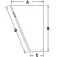 AH168703 Combine Door Glass for  Fits JD CTS CTS II 9400 9410 9450 9500 9500SH 9