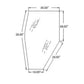 New Cab Glass - LH Door Tinted Fits Kubota 3A751-70770 123201