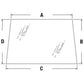 3G710-71010 Fits Kubota Upper Rear Glass for Models M105S, M4900, M5700, M6800,