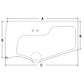 4651658 Lower Door Windowpane Glass Fits John Deere Excavator 120D 190DW