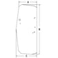 Cab Glass - Door LH Fits John Deere 450J 550J 650J 700J 750J 850J T205205