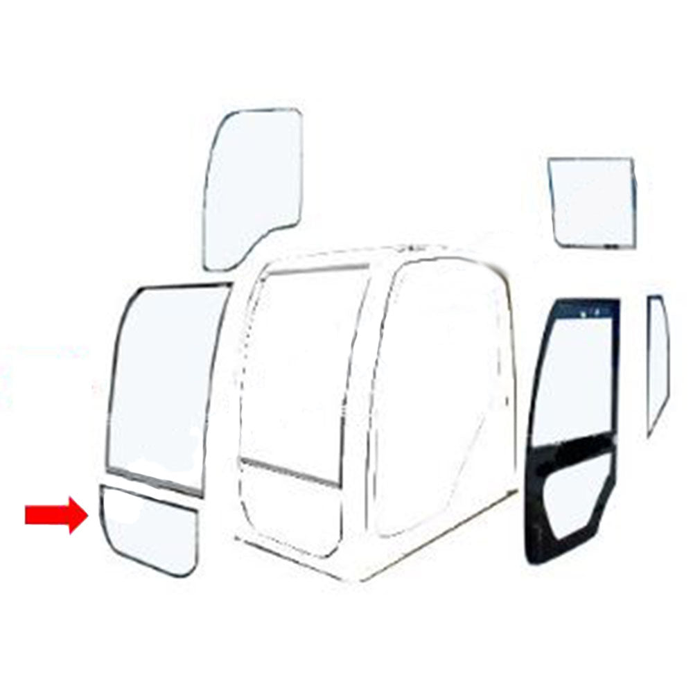 YT02C01072P1 Front Lower Windshield Glass Fits Kobelco Excavator SK70-2355R