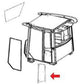 T178221 Rear Side Window Glass Fits John Deere Loader 744H 444H 624H 644H