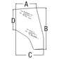 Right Hand Door Tinted Glass Fits Massey Ferguson Models 3805642M1
