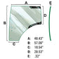 WN-L212967-PEX Glass, Door, LH Fits John Deere 6105R 6115R 6125R 6140R 6150R