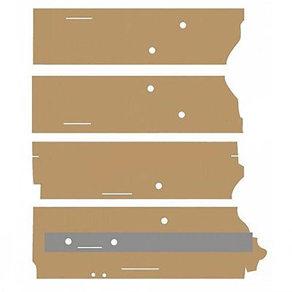 CR55PO New Sailcloth Tan Cab Post Kit Fits John Deere 4055 4255 4455 4555 4560 +