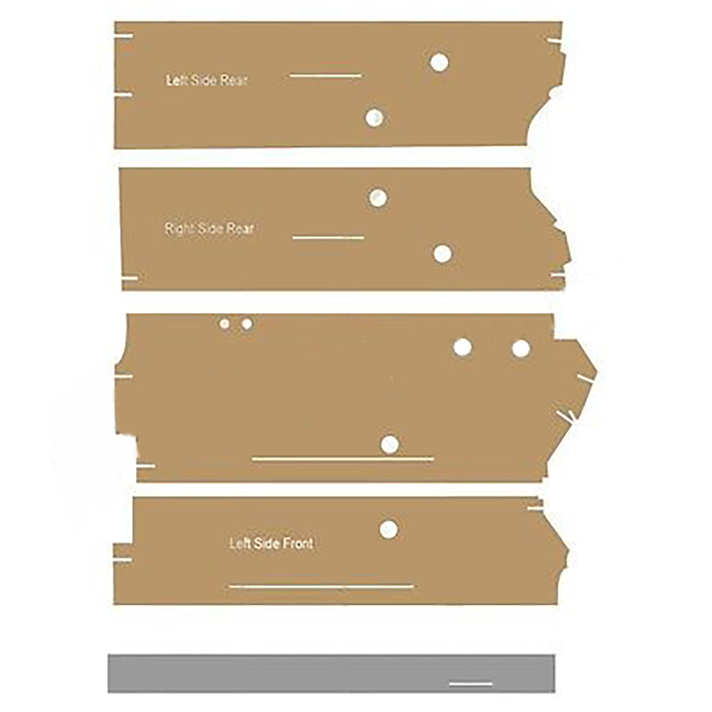 CR55PO New Sailcloth Tan Cab Post Kit Fits John Deere 4055 4255 4455 4555 4560 +