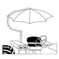 VLD5050 Complete Universal Blue Umbrella Set Fits Case IH 300 400 500 600 700 80