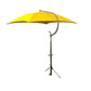 TU56 - Canvas Umbrella Yellow w/ Frame & Mounting Bracket