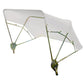 6A230 New White Universal 3 Bow Buggy Top 48"