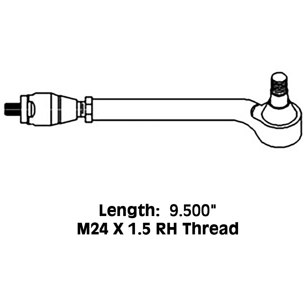 CAR121925 Fits Ford New Holland Tractor LH Tie Rod Assembly 5640 6640 7