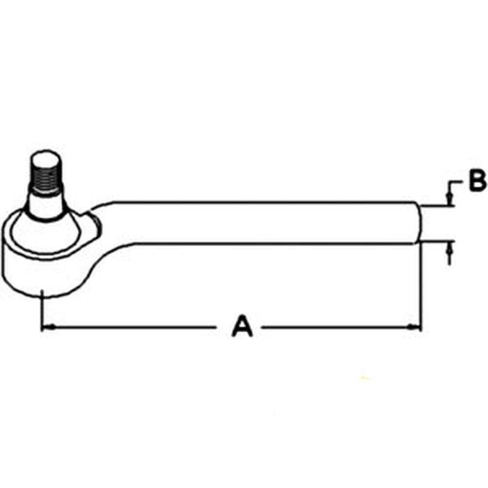 CAR48978 Tie Rod, Length: 240mm Fits Ford/New Holland