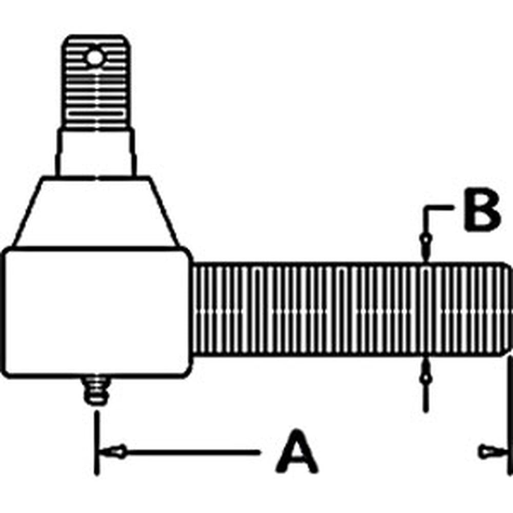 K965269 Left Hand Tie Rod End for David Brown/Fits Case-IH Tractor 990 1290 1390