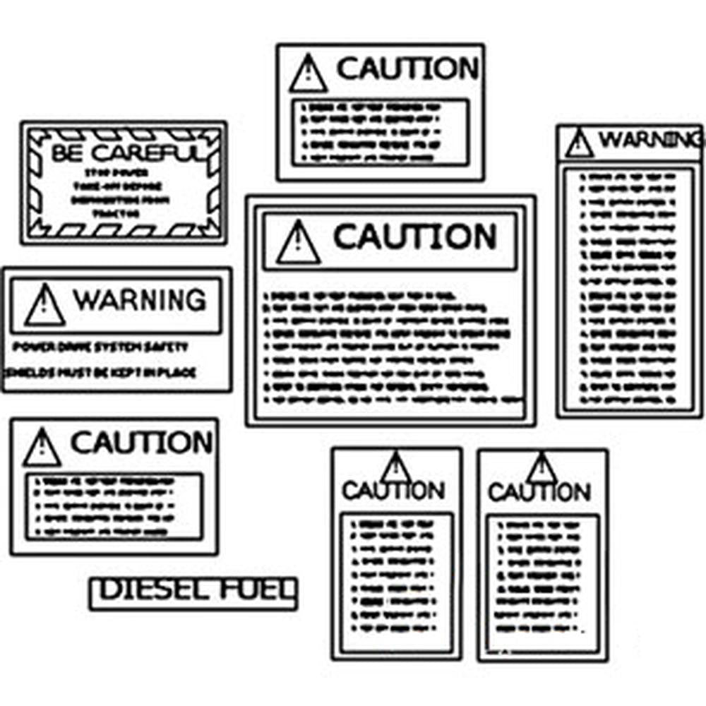 CAUKIT KL275 Caution Decal Set