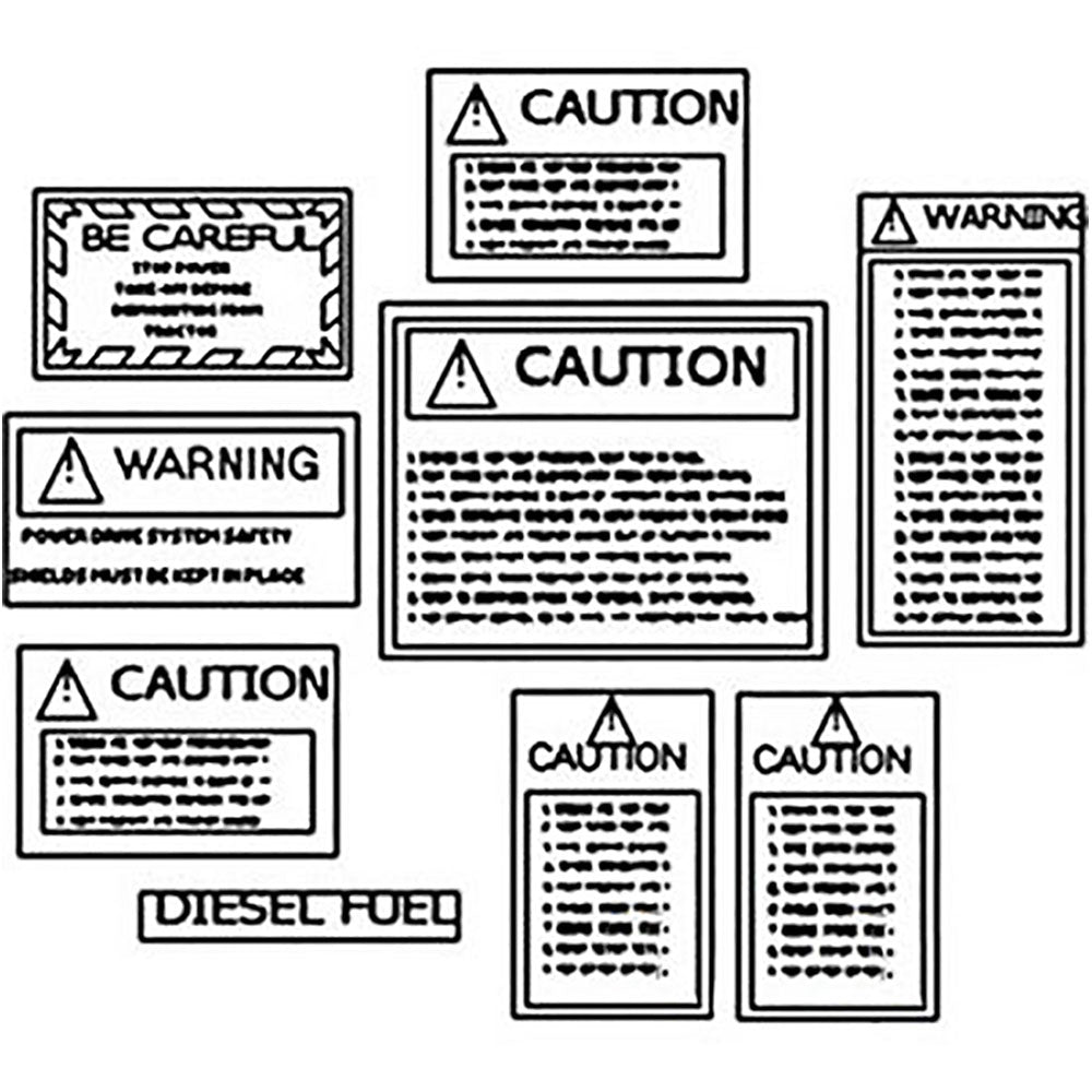 CAUKIT KL275 Caution Decal Set