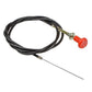 Stop / Choke Cable - 72" Red Knob w/ White Letters - Universal Fit for Tractors