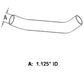 CH13961 Lower Radiator Hose Fits John Deere Compact Tractor 1050 1.125" I.D.