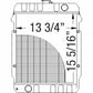 CH14206 Radiator Fits John Deere Tractor 950 S/N 010859