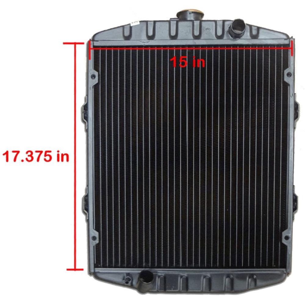 212090 Tractor Radiator - 17 3/8 x 15 x 1 7/8 Fits John Deere