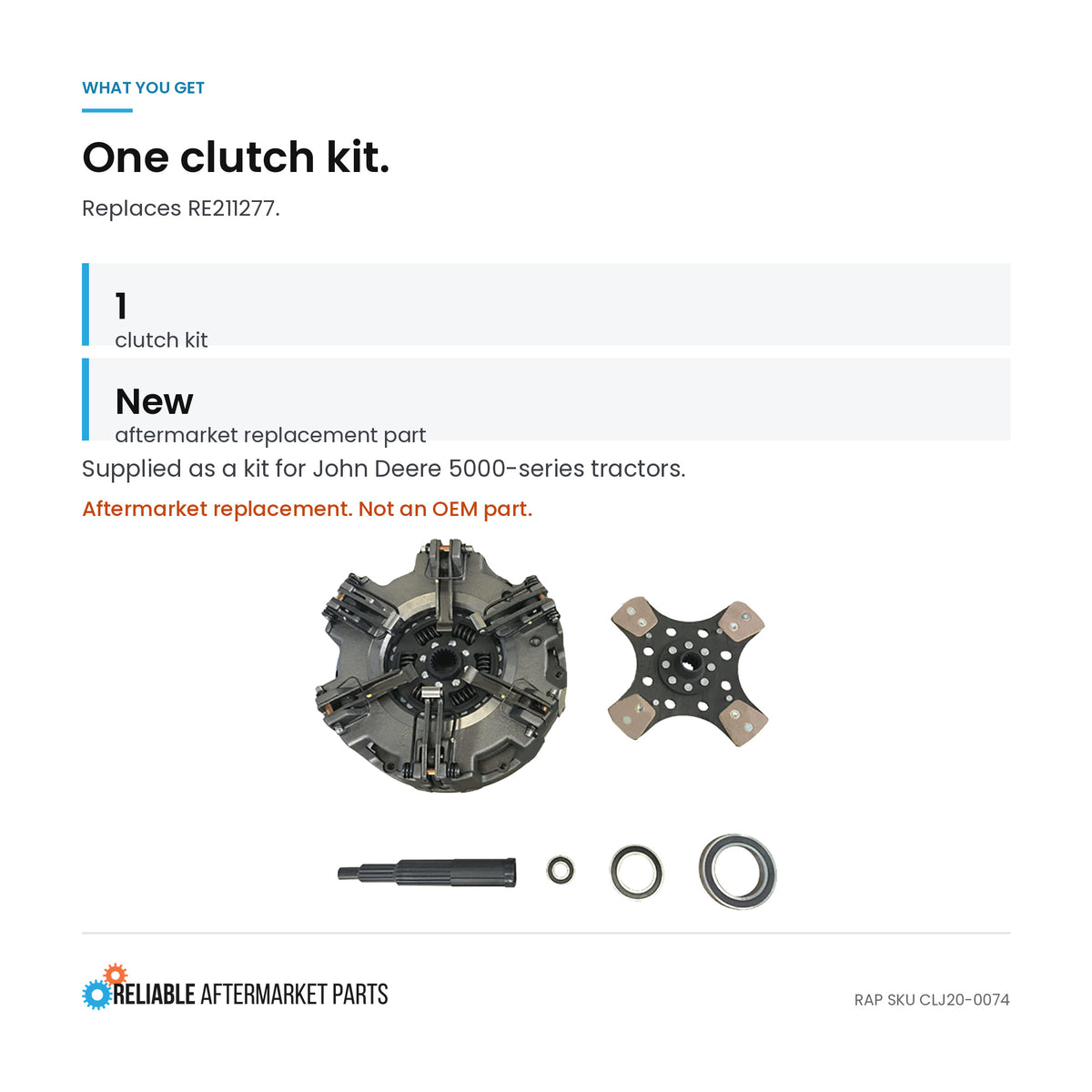Clutch Kit Fits John Deere 5103 5203 5303 5403 5503 5603 5210 5310 5310N 5410