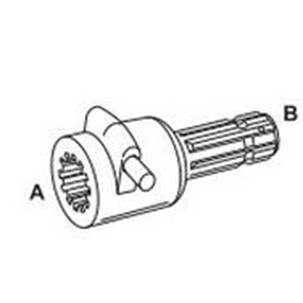 S.13380 PTO Adapter Female Spline 1-3/8'' 21 x Male Spline 1-3/8'' - 6