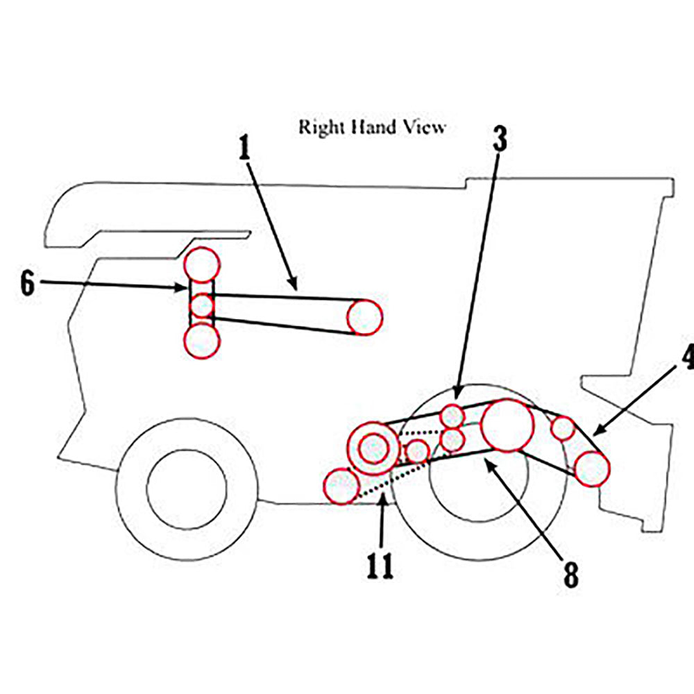 71132108 Belt Harvester Header Drive for Gleaner C C2 F F2 F3 K K2 Combines