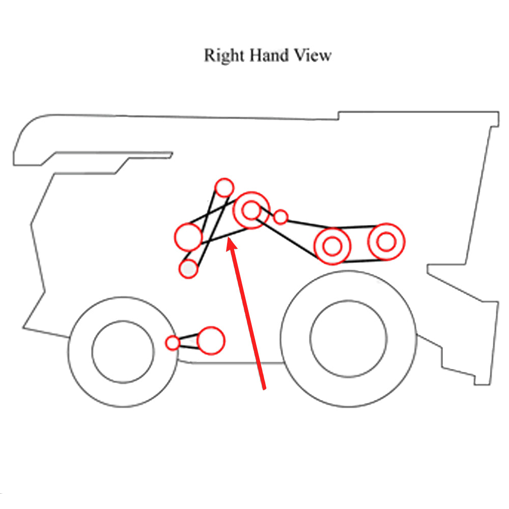 87053803 New Combine 115.91" Rotor Variator Belt Fits Ford New Holland CR90