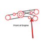 2605020W1 Primary Unloader Drive Belt Fits Mpl Moline Combine Models