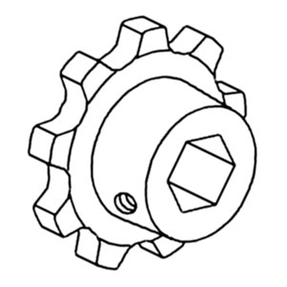 WN-1970248C1-PEX Feeder House, Feeder Chain, Sprocket Fits International/CaseIH