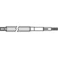H151567 Feeder House Shaft Upper 73.81" Long Fits John Deere 9600