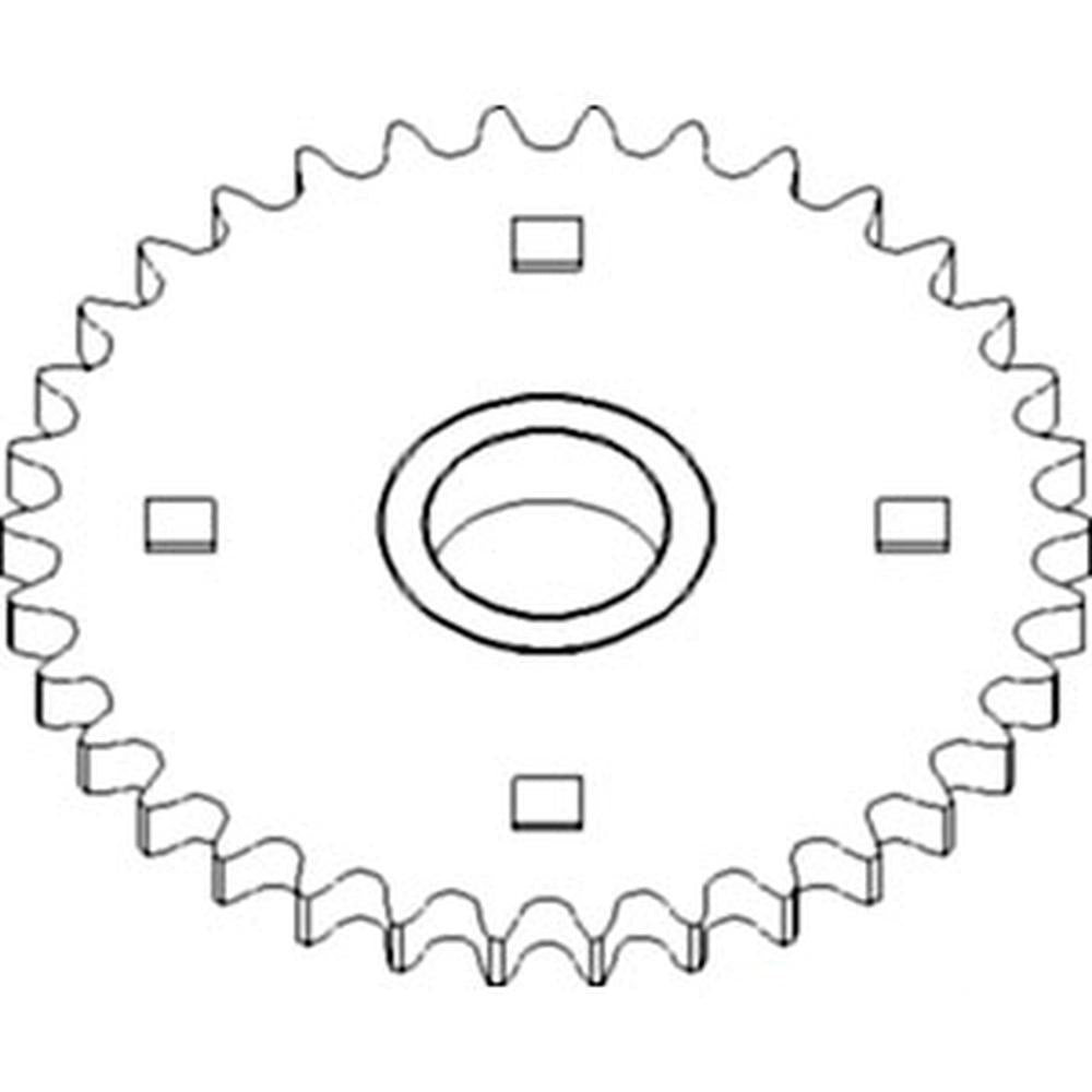 WN-AH116232-PEX Feeder House, Sprocket, Upper Slip Clutch Fits John Deere CTS