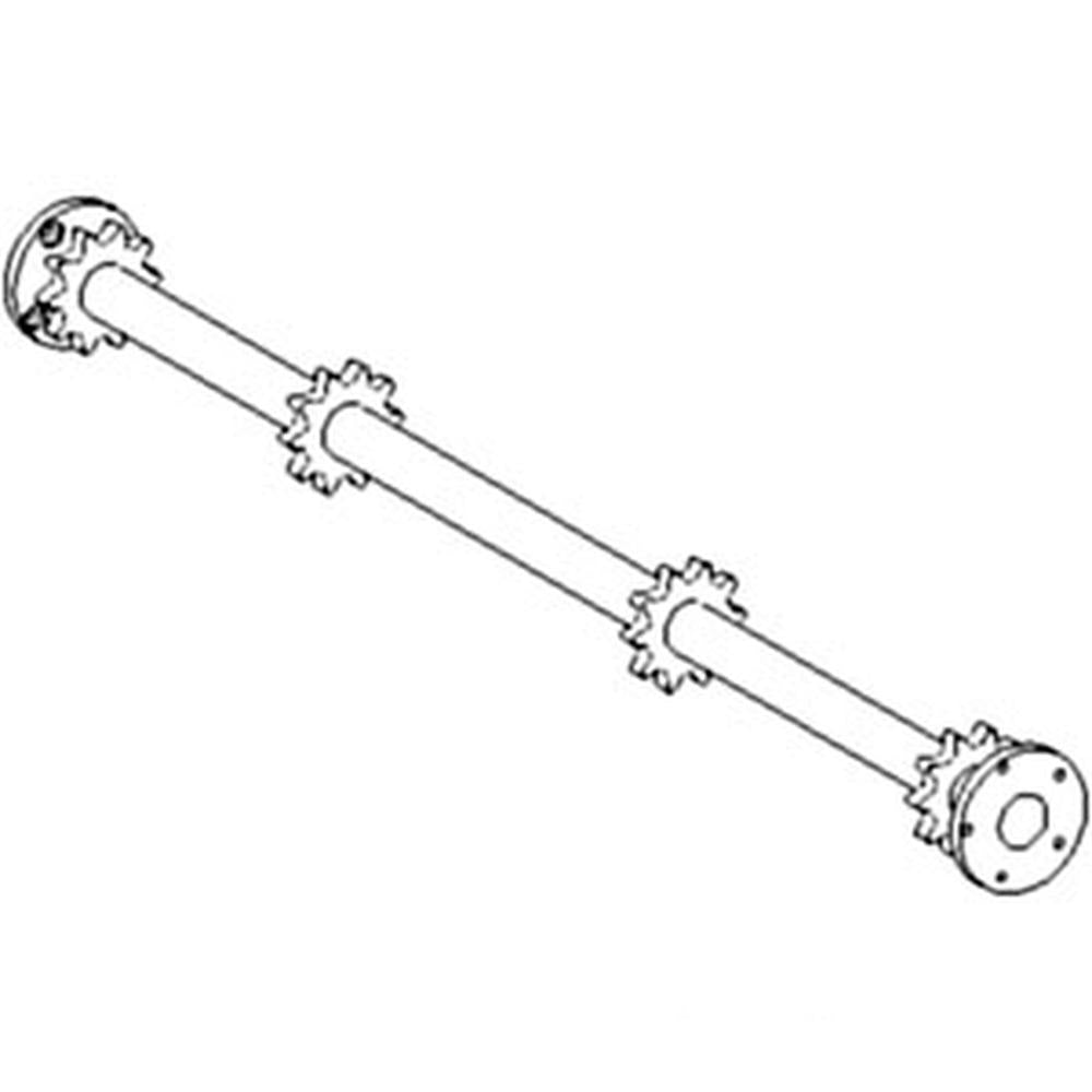 WN-AH125195-PEX Feeder House Upper Shaft Fits John Deere 9600