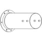 AH135444 Grain Bin Loading Auger Tube Fits John Deere 9400 9410 9500 Combines