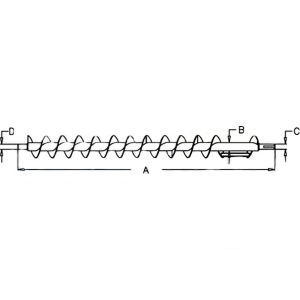 WN-AH201744-PEX Front Grain Tank Cross Auger Fits John Deere CTS CTS II 9400