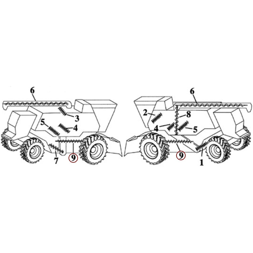 WN-AH130425-PEX Auger, Shoe Grain Supply Fits John Deere CTS CTS II 9400 9410