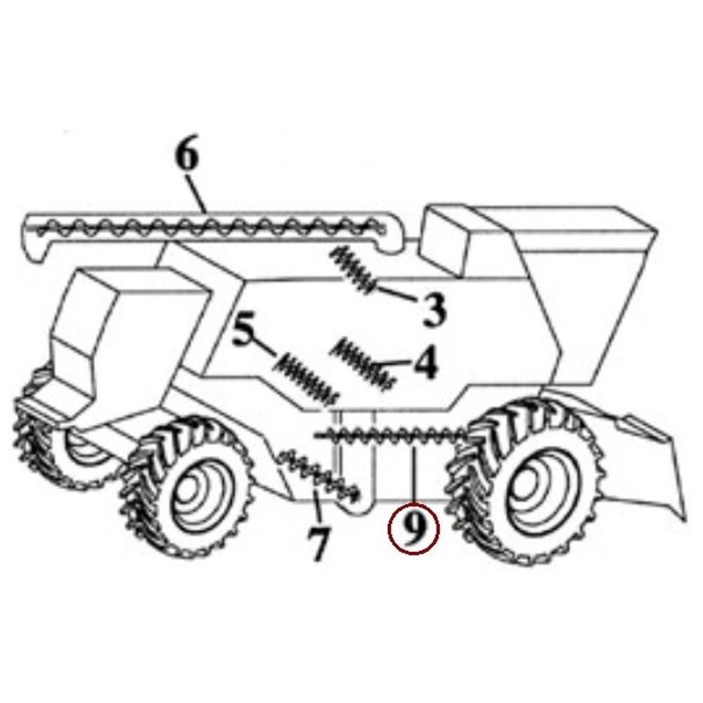 WN-AH130425-PEX Auger, Shoe Grain Supply Fits John Deere CTS CTS II 9400 9410
