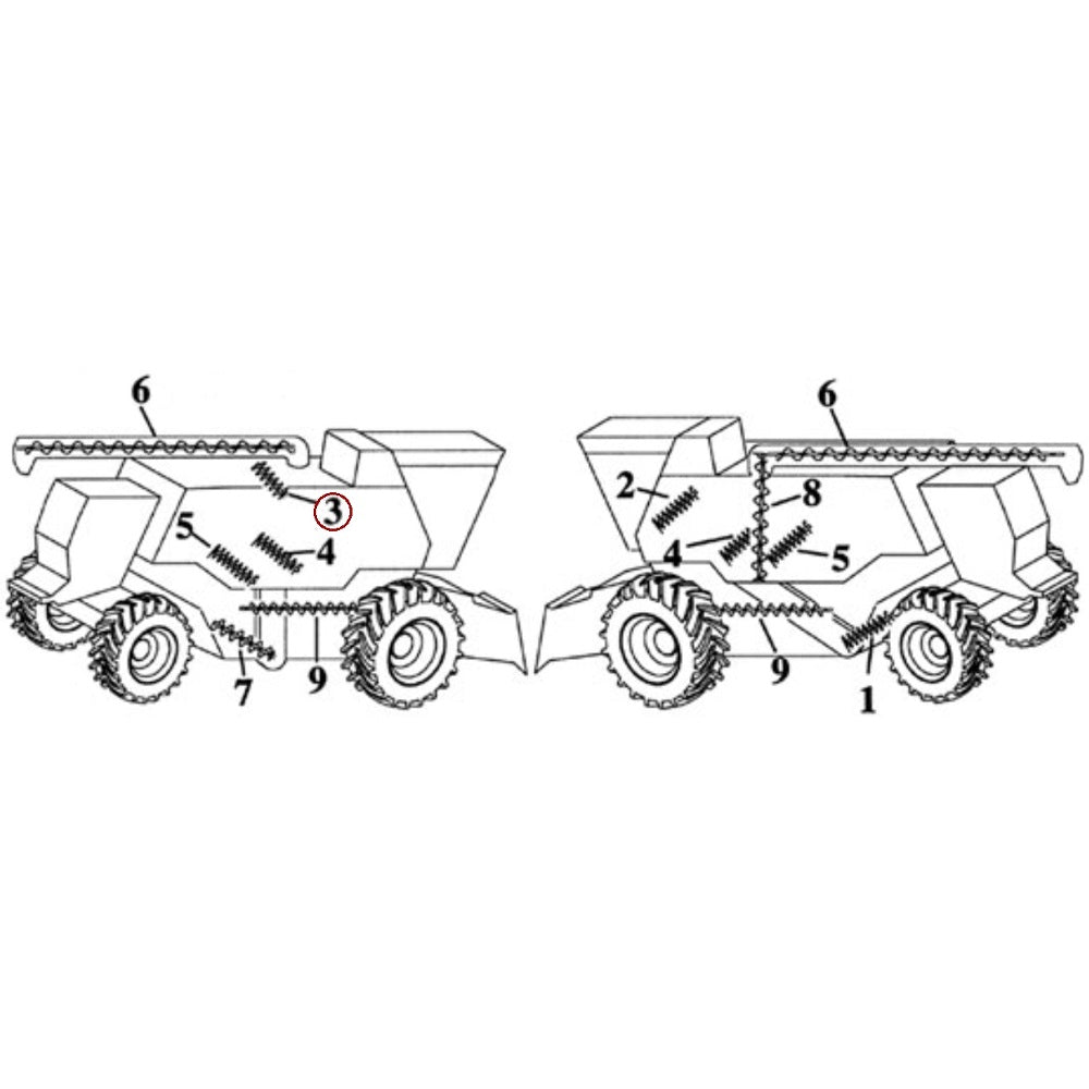 WN-AH136091-PEX Auger, Loading Fits John Deere 9400 9500