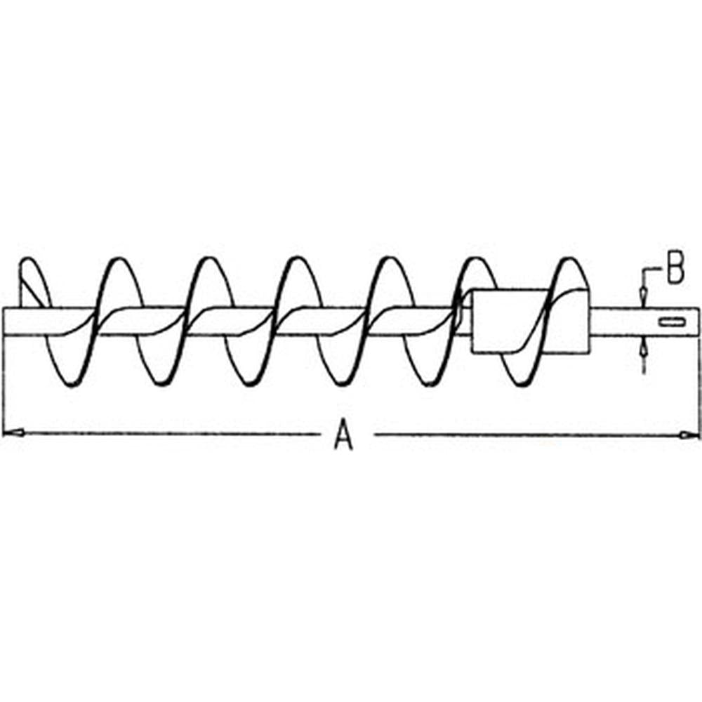 192563C1 New Tailings Delivery Auger Fits Case-IH Combine Models 1480 1482
