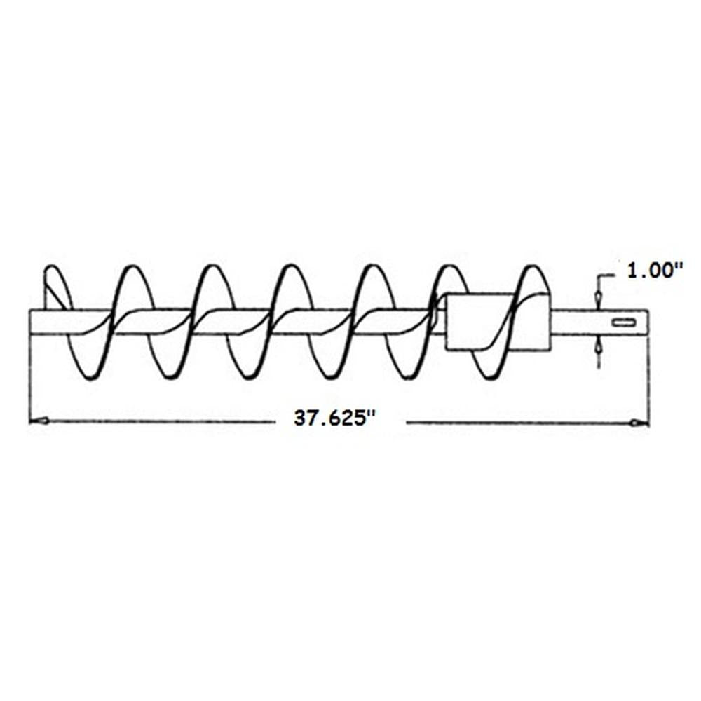 192563C1 New Tailings Delivery Auger Fits Case-IH Combine Models 1480 1482