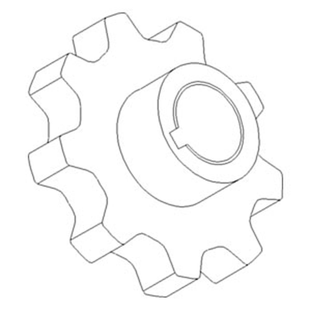WN-87283436-PEX Sprocket, Clean Grain, Lower Fits International/CaseIH AFX8010