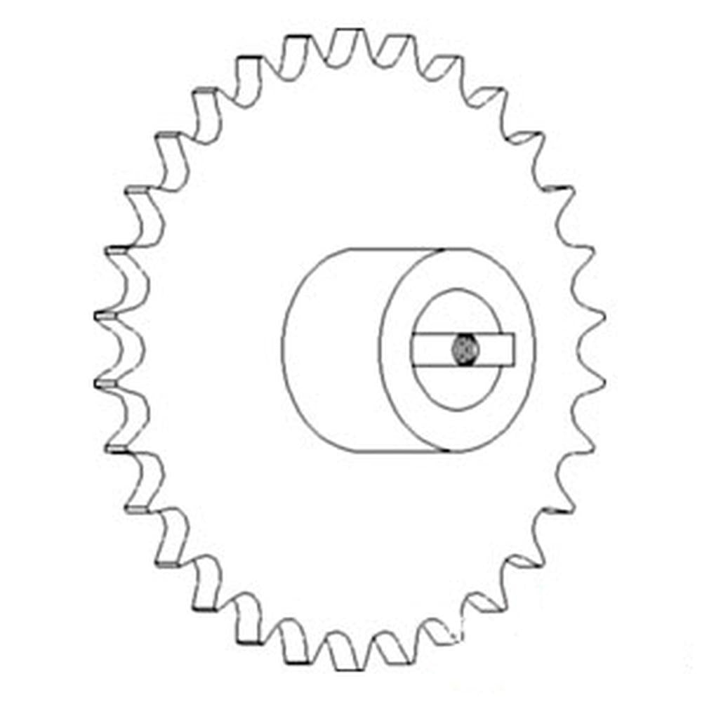WN-AH126008-PEX Sprocket, Return/Tailings, Upper Fits John Deere CTS CTS II 9400