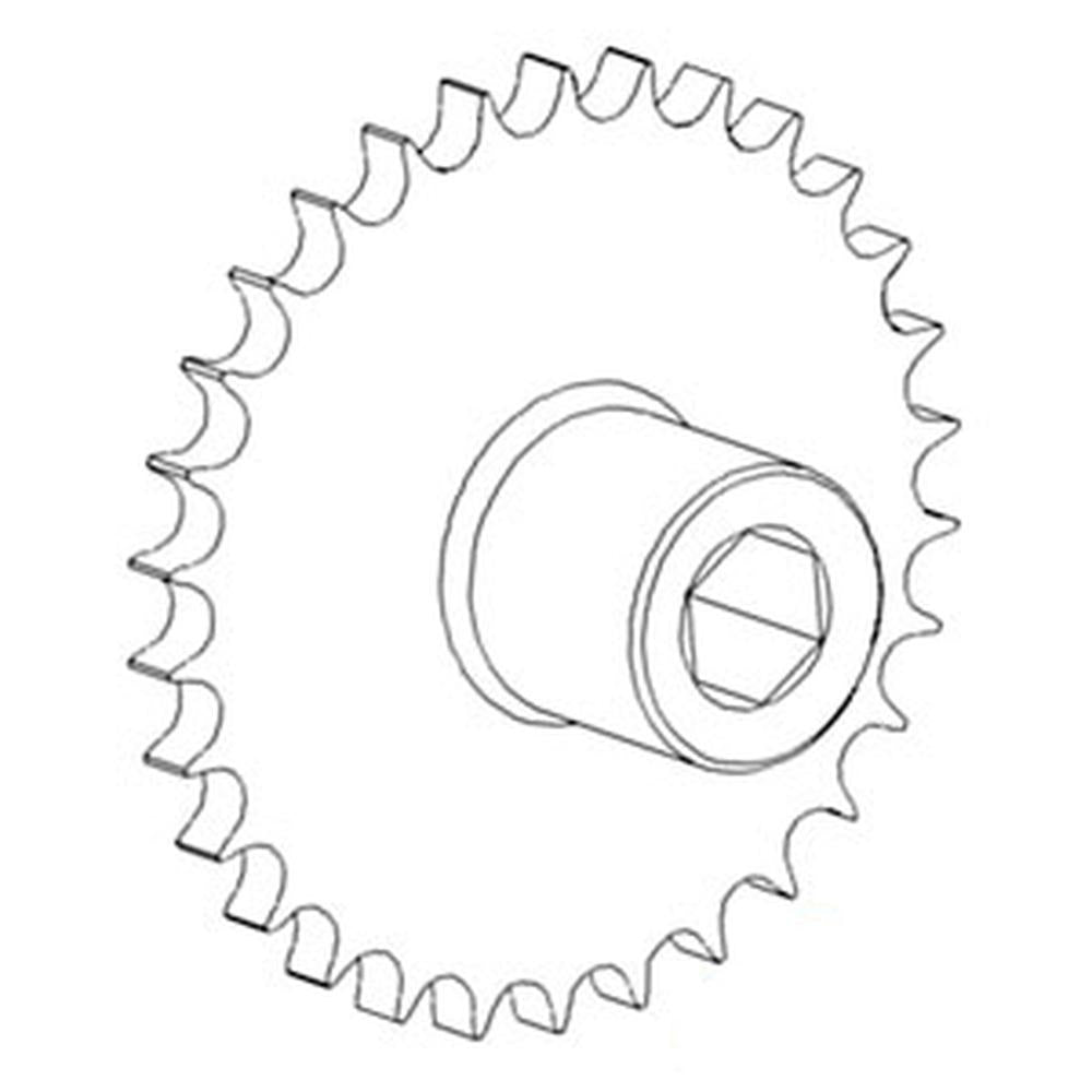 WN-AH130571 Sprocket, Return/Tailings, Upper Fits John Deere CTS CTS II 9400 9410 9450 9500 9500SH 9501 9510 9510SH 9550 9550SH 9560 9560SH 9600 9610 9650 9650CTS 9660 All Drive