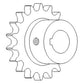 WN-AH121047-PEX Sprocket, Return/Tailings, Lower Fits John Deere CTS CTS II 9400