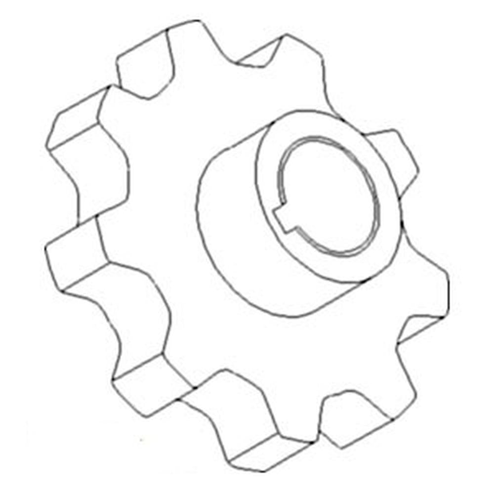 WN-87283438 Sprocket, Clean Grain, Head Drive Fits International/CaseIH AFX8010 7120 8010 8120 8230 8240 9120 9240 7010 9230